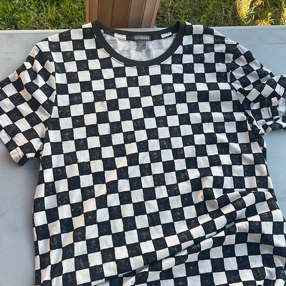 H&M checkered shirt lightly worn